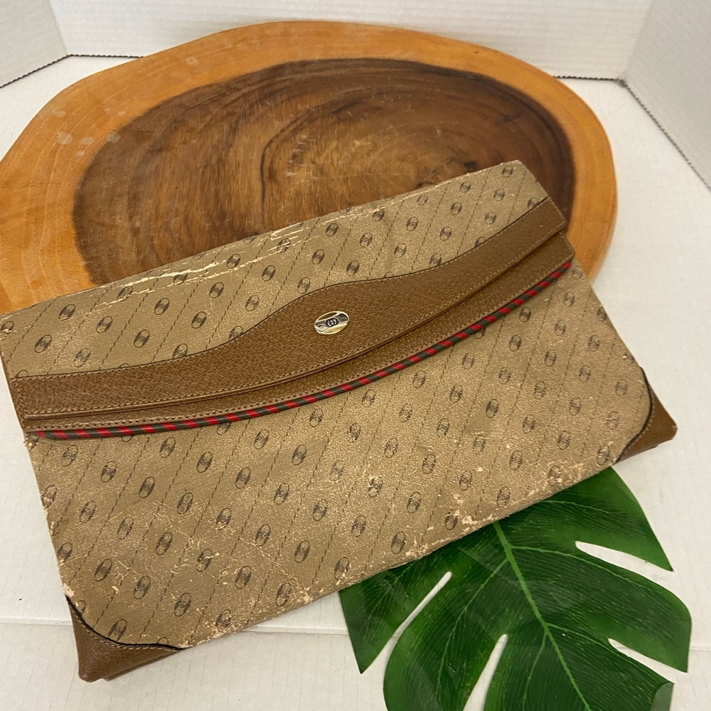 Vintage Gucci Large Fold Over Clutch